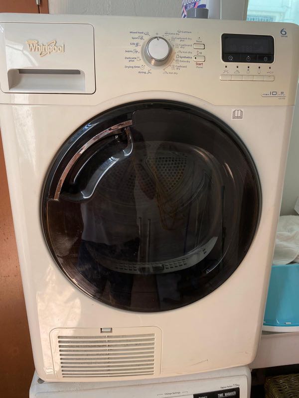 Whirlpool tumble dryer; freestanding 9kg AZB 9780, TV & Home Appliances