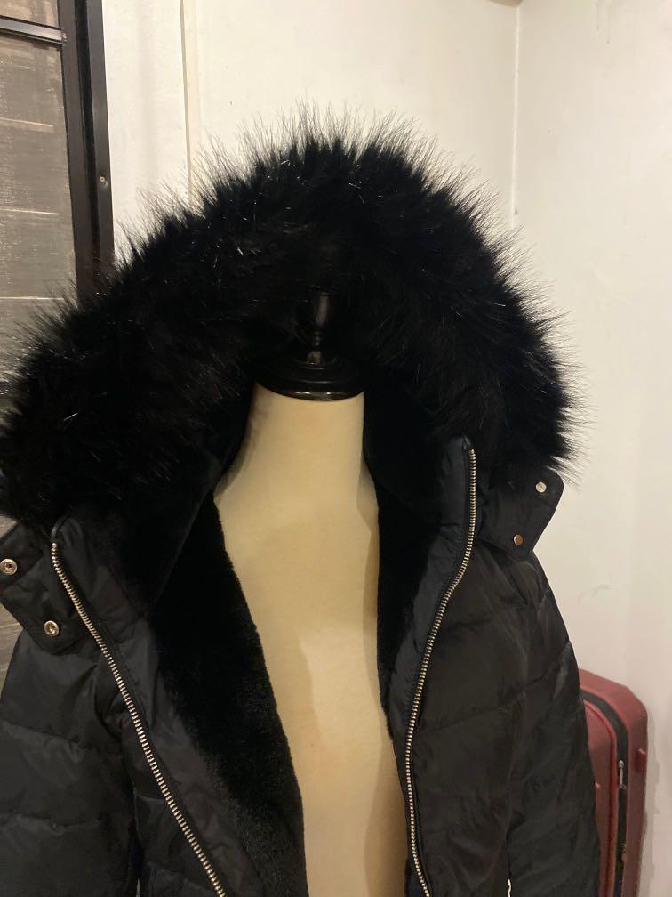 Zara black down jacket top