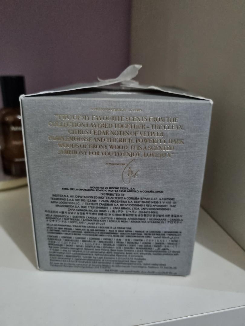 Zara Emotions Vetiver Pamplemousse & Ebony Wood scented candle