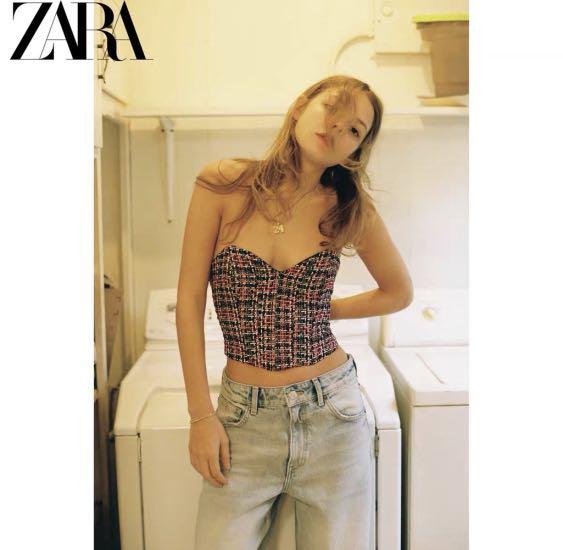 Zara Corset Tube Top, Women's Fashion, Tops, Sleeveless on Carousell