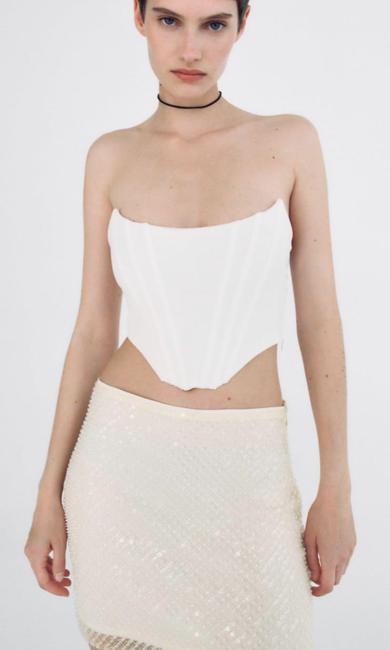 White Zara corset too