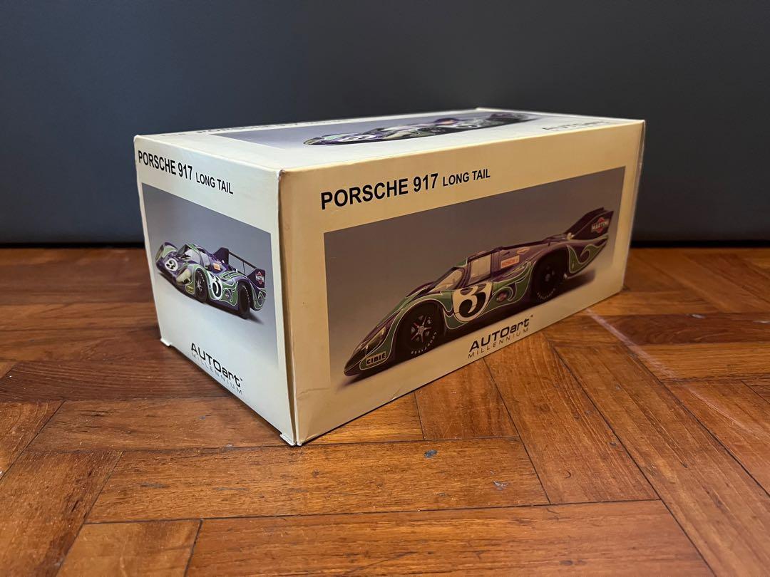 AUTOart 1/18 Porsche 917 LH Long Tail - Martini Racing Le Mans 1971 - État Neuf