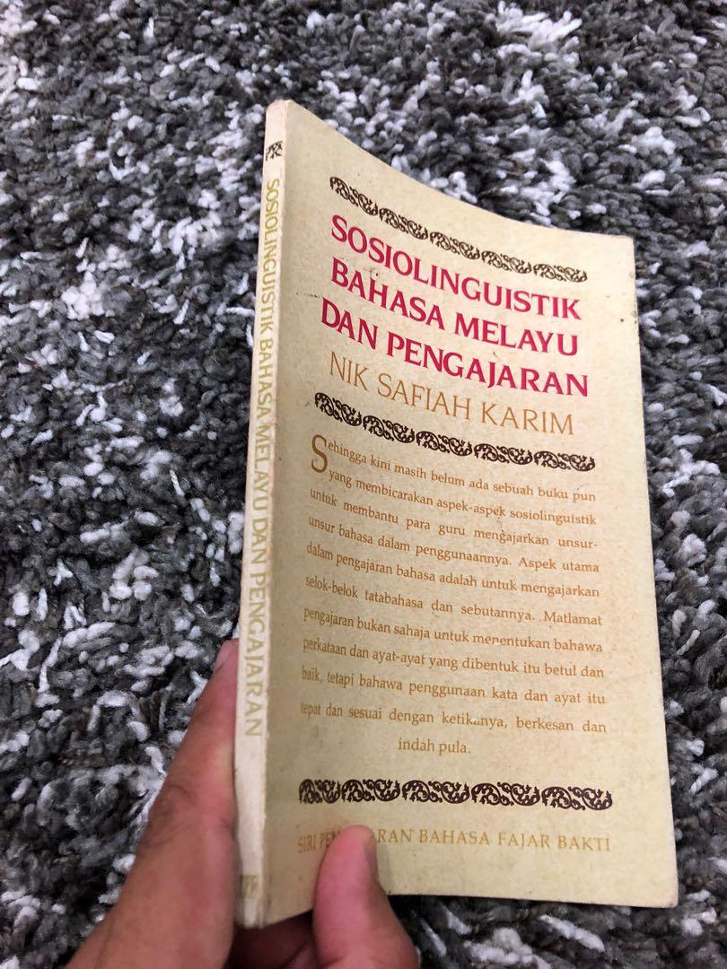 1988 Cetakan Pertama Sosiolinguistik Bahasa Melayu Dan Pengajaran Hobbies And Toys Books 7582
