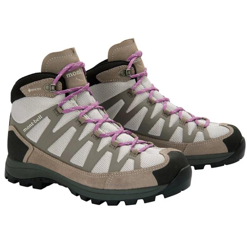 💥日本直送】mont-bell Gore-Tex 防水全天候靴子女士用登山鞋灰色