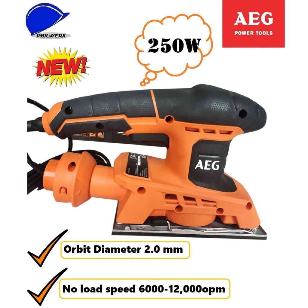 AEG PowerTools Sheet Sander 25OW 1/3 (FS 250), Commercial & Industrial, Construction Tools