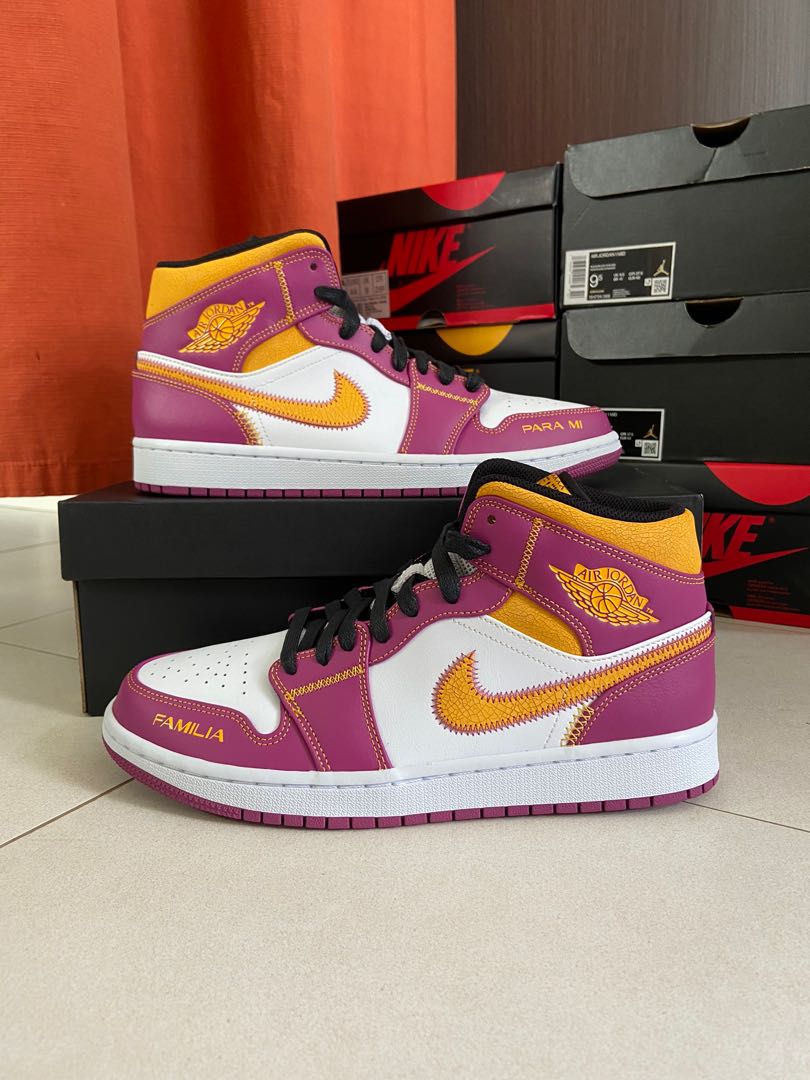 Air Jordan 1 Mid Dia De los muertos familia Men s Fashion Footwear Sneakers on Carousell