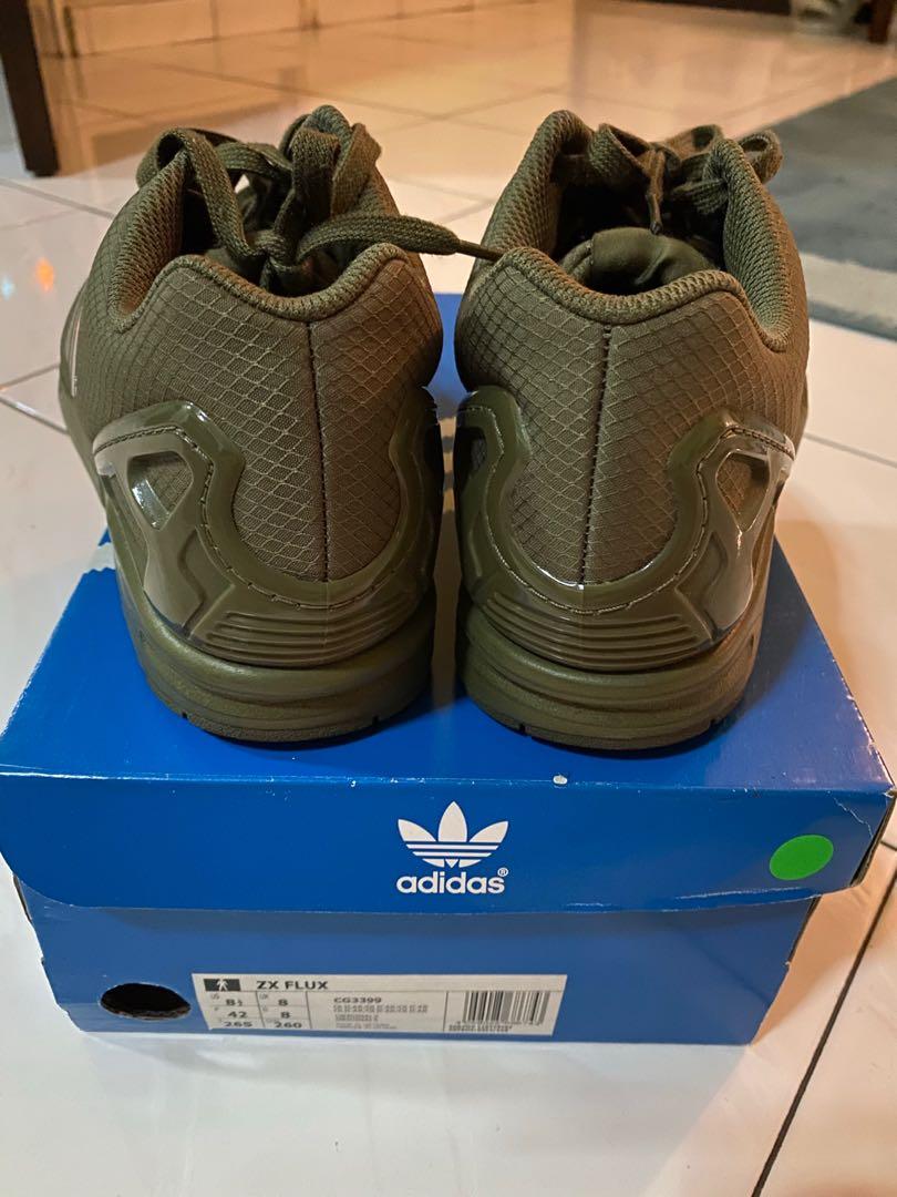 Adidas zx cheap flux khaki