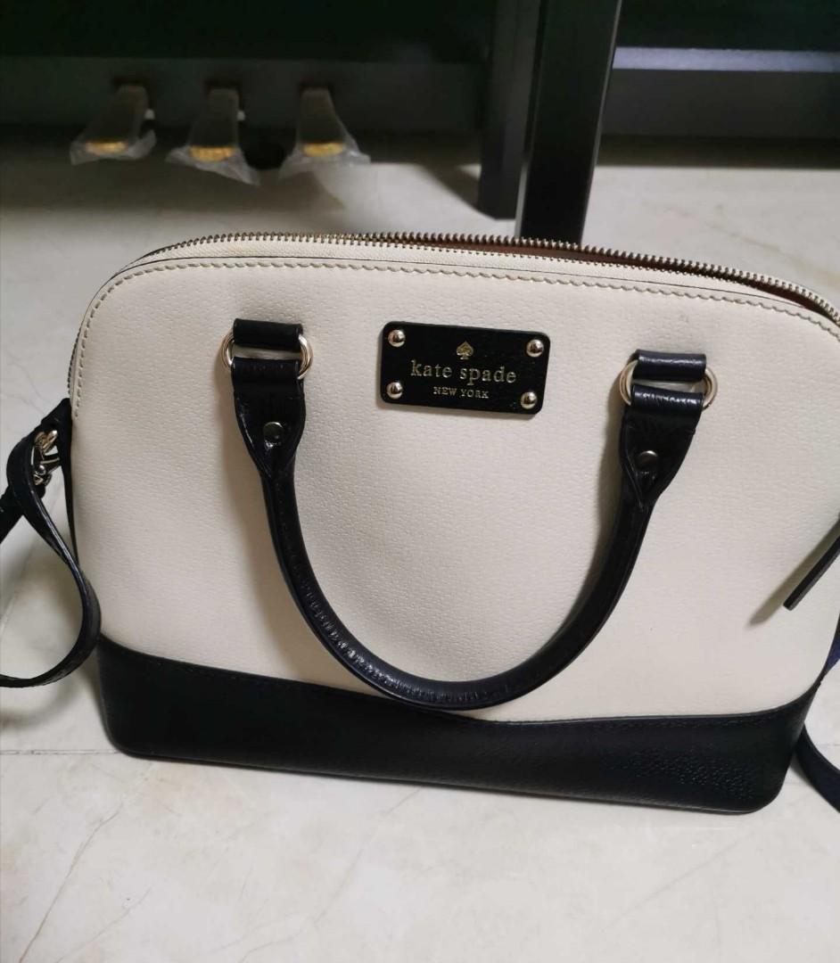 Authentic Black and White Kate Spade Bags, Luxury, Bags & Wallets on  Carousell
