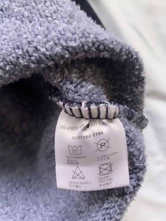 Authentic Brandy Melville Oversize Navy Blue Carla Hoodie, Women's