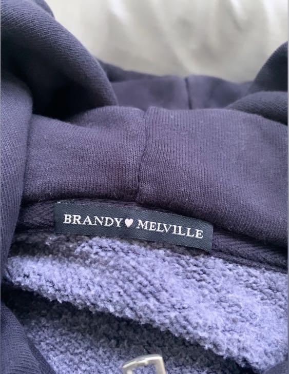 Authentic Brandy Melville Oversize Navy Blue Carla Hoodie, Women's