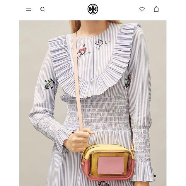 AUTHENTIC/ORIGINAL Tory Burch Perry Bombe Mini Crossbody Bag (CLEAR  w/PriceTag), Women's Fashion, Bags & Wallets, Cross-body Bags on Carousell