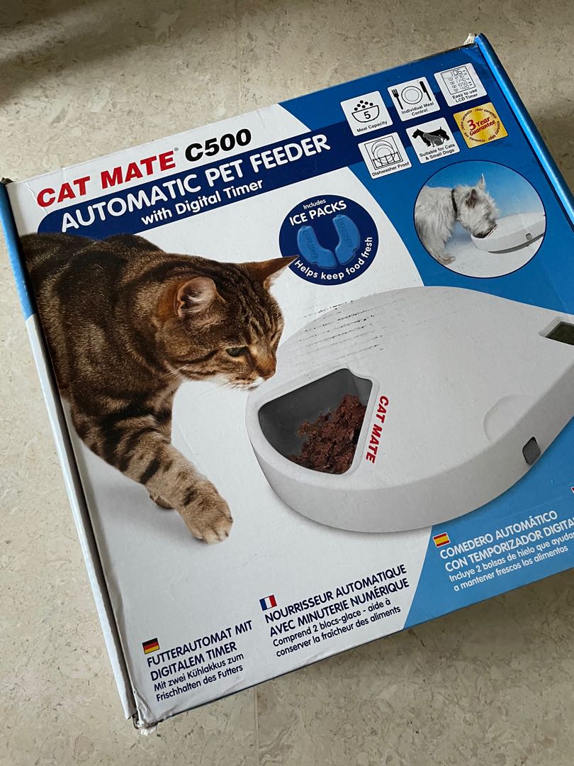 Cat Mate C500 Automatic Pet Feeder with Ice Packs