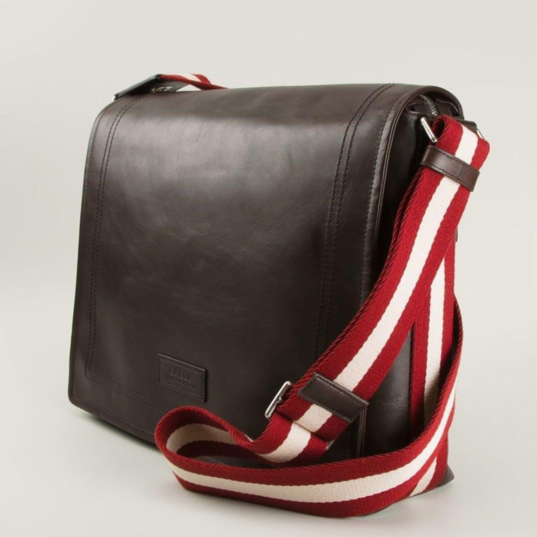 Bally Men's Leather Messenger Bag