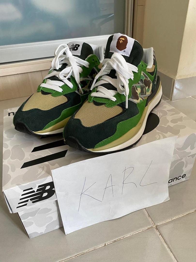 Men's BAPE X New Balance 57/40 Shoes Green | Bape Shoes New ...