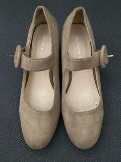 Beige/Nude Mary Jane Shoes