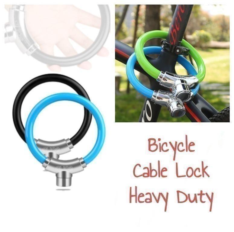 Bicycle Ring Lock Anti‑Theft Bike Cable Lock Reflective Zinc Alloy Bicycle Accs 