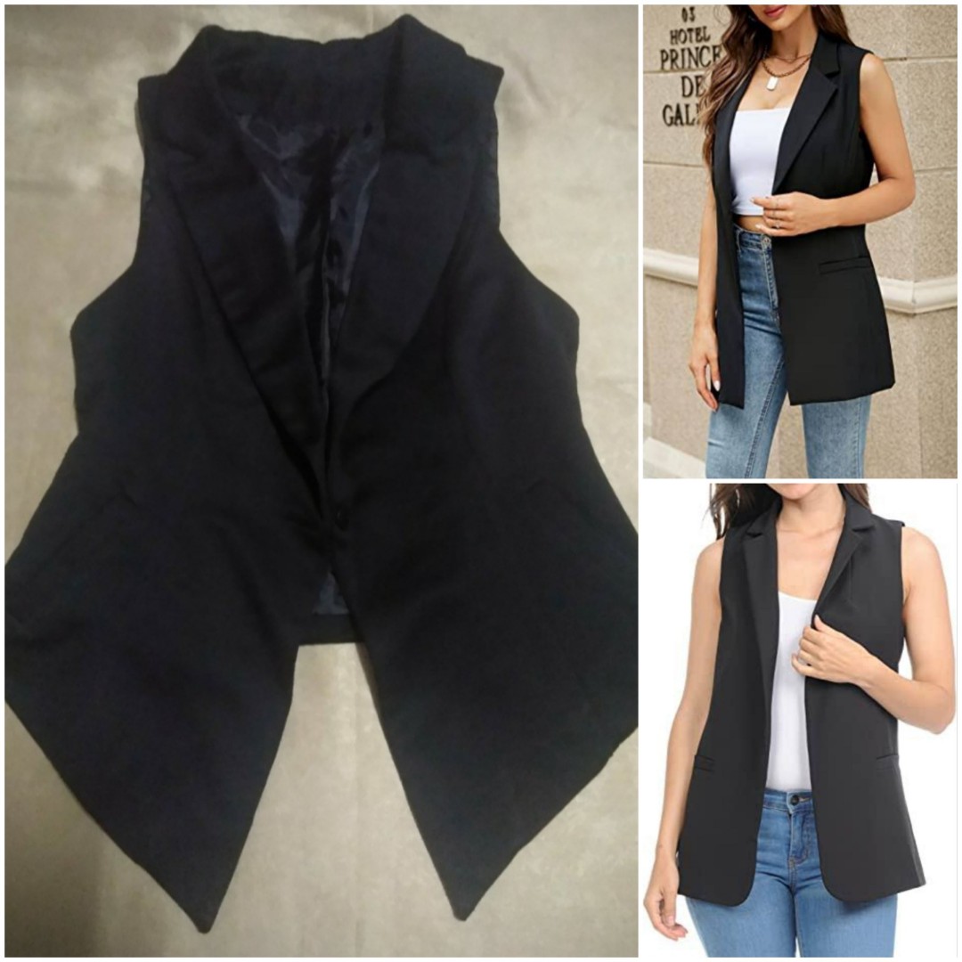 Ivory Tailored Vest – Structured Minimal Blazer Vest