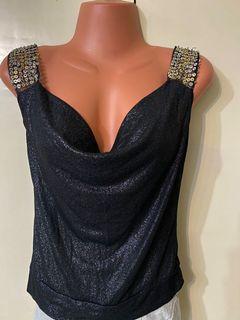 Black Sequin Top