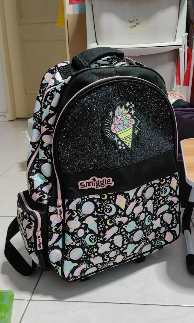 BN smiggle light up trolley wheels backpack, Babies & Kids, Going Out