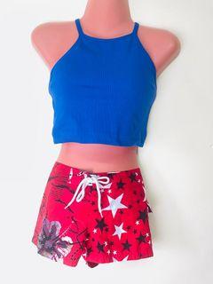 Board shorts Red swimsuit