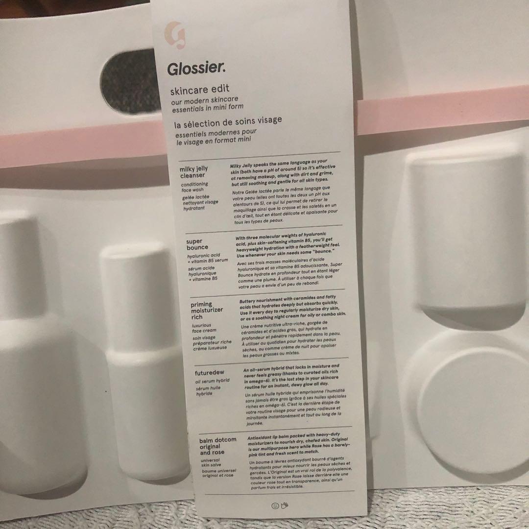 BRAND NEW AUTHENTIC GLOSSIER SKINCARE EDIT SET, Beauty & Personal Care