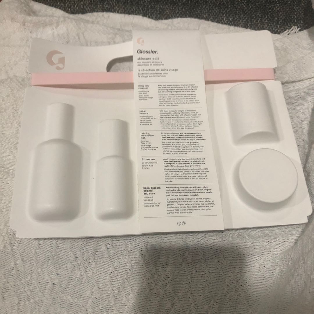 BRAND NEW AUTHENTIC GLOSSIER SKINCARE EDIT SET, Beauty & Personal Care