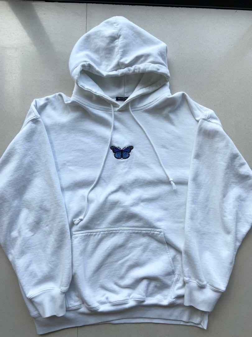 brandy melville blue butterfly christy hoodie Women s Fashion
