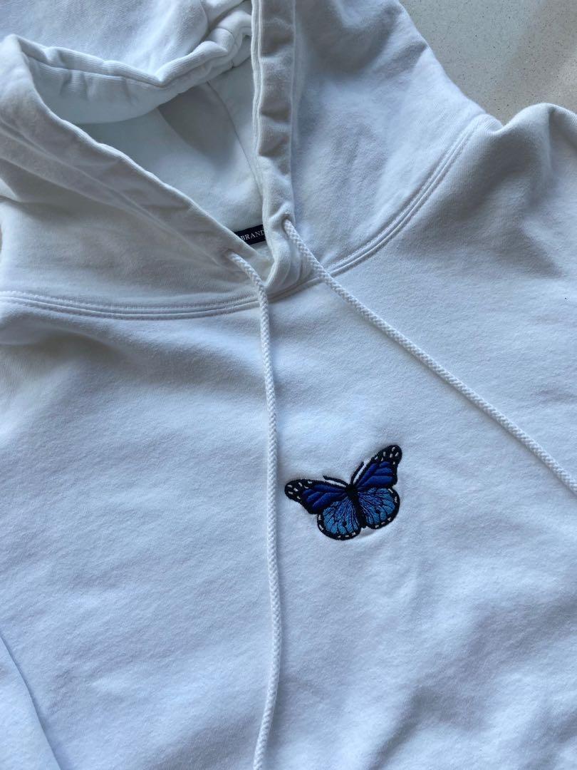 authentic Brandy Melville christy butterfly black hoodie