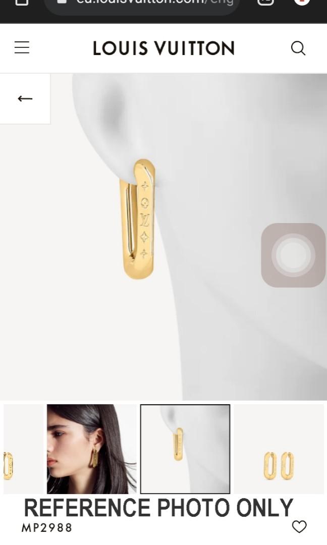 Louis Vuitton MONOGRAM Lv edge earrings mm (MP2988)
