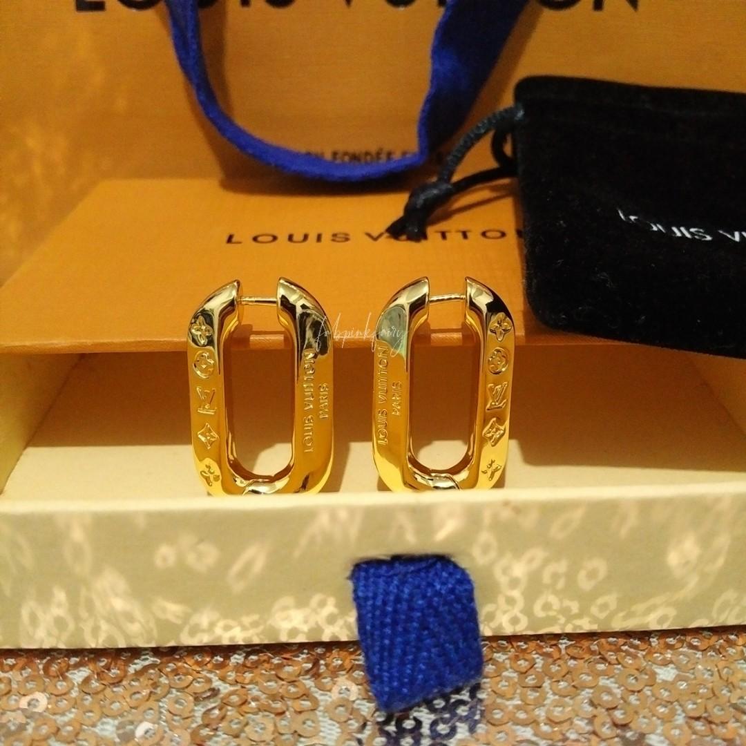Louis Vuitton MONOGRAM Lv edge earrings mm (MP2988)