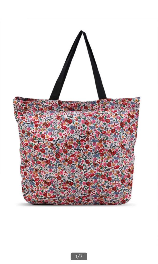 Large foldaway tote bag sales