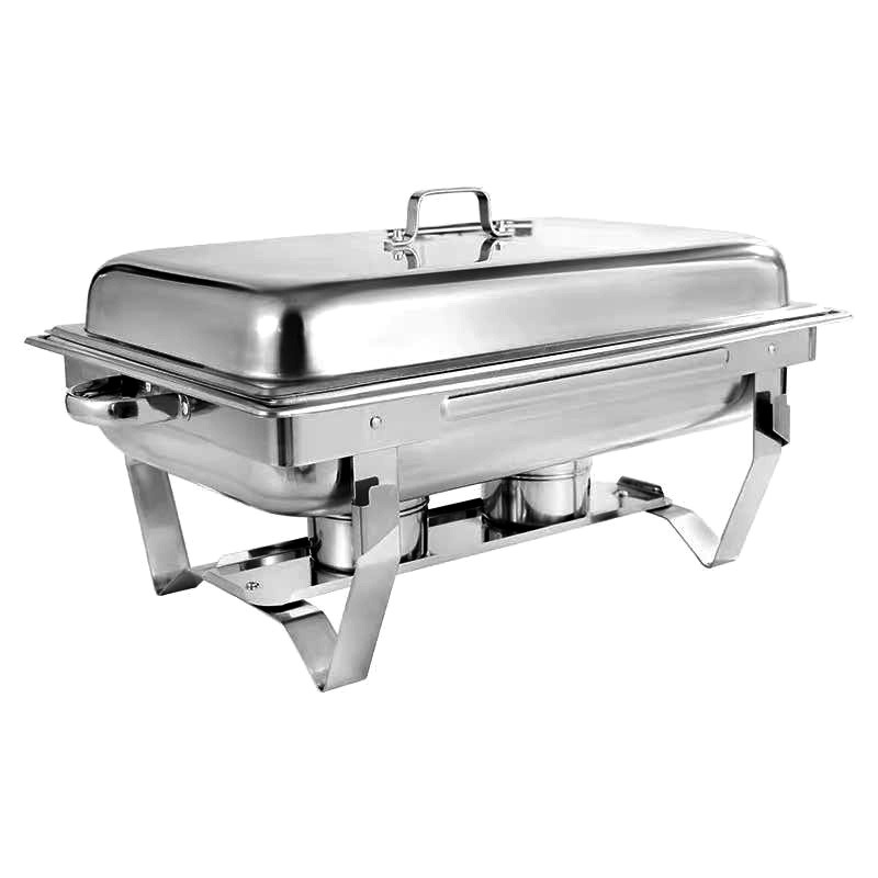 Chafing Dish 11L Food Warmer Buffet Stainless Square with Fuel Alcohol