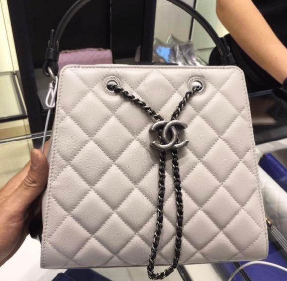 Chanel cc bucket bag clearance