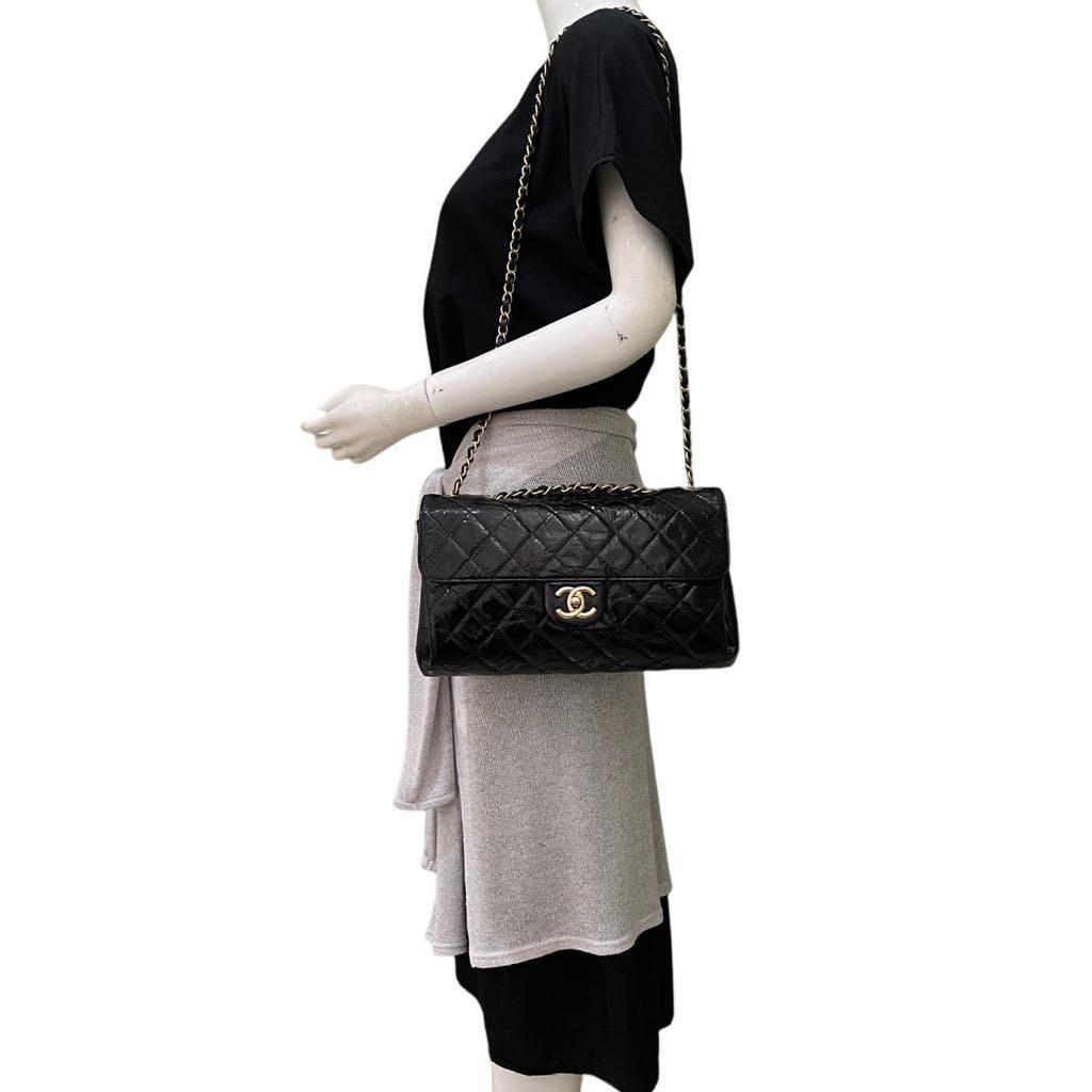 Chanel 3 sales compartment flap bag
