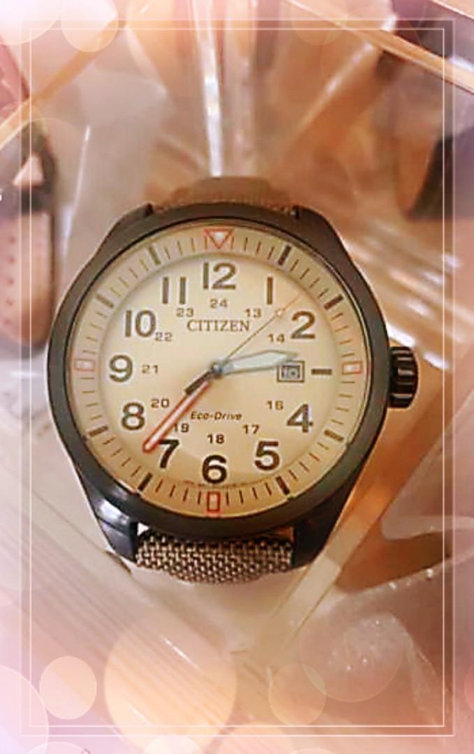 Citizen eco drive khaki hot sale