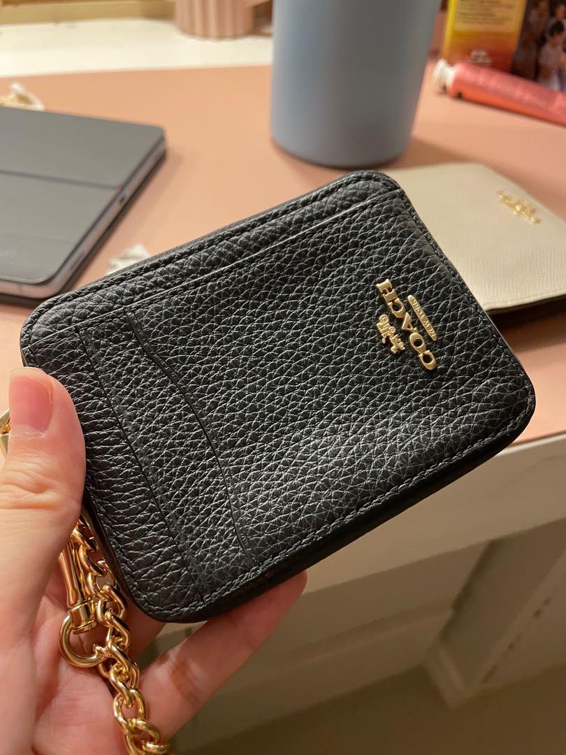 COACH ZIP CARD CASE REVIEW - YouTube