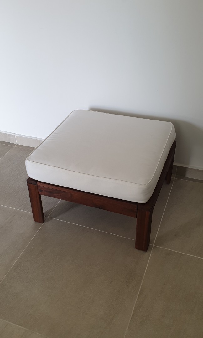 wood coffee table ottoman