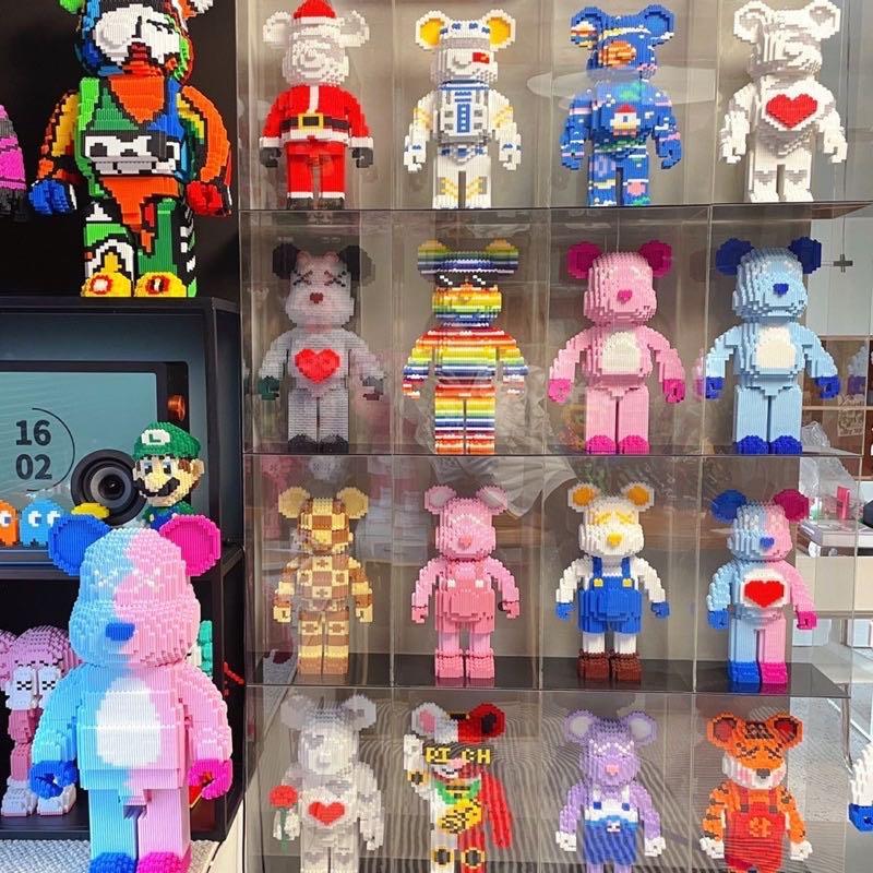 Colourful Bearbrick Violent Bear Building Blocks Lego DIY Toys Birthday ...