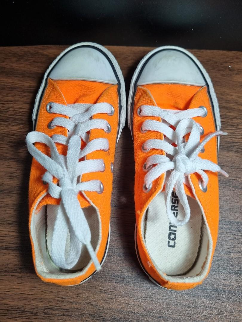 Childrens orange converse 2025