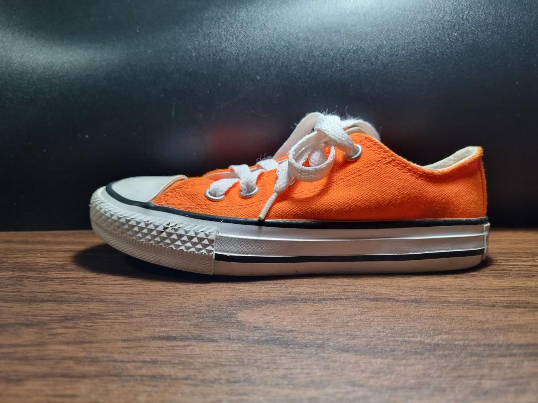 CONVERSE ALL STAR Orange kids sneakers shoes size 11 Babies