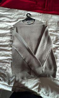 COS Mens Grey Knitted Jumper