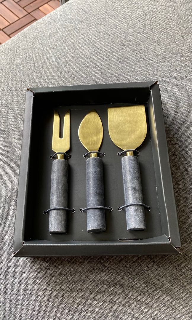 Crate & Barrel Marble Cheese Knives, Furniture & Home Living