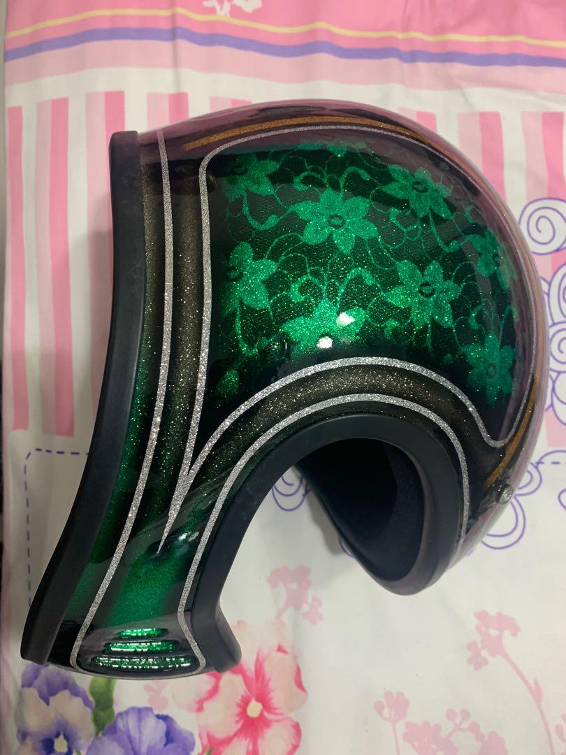 Dammtrax Custom paint stripping work helmet, Motorcycles, Motorcycle