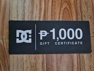 Dc gift certificate