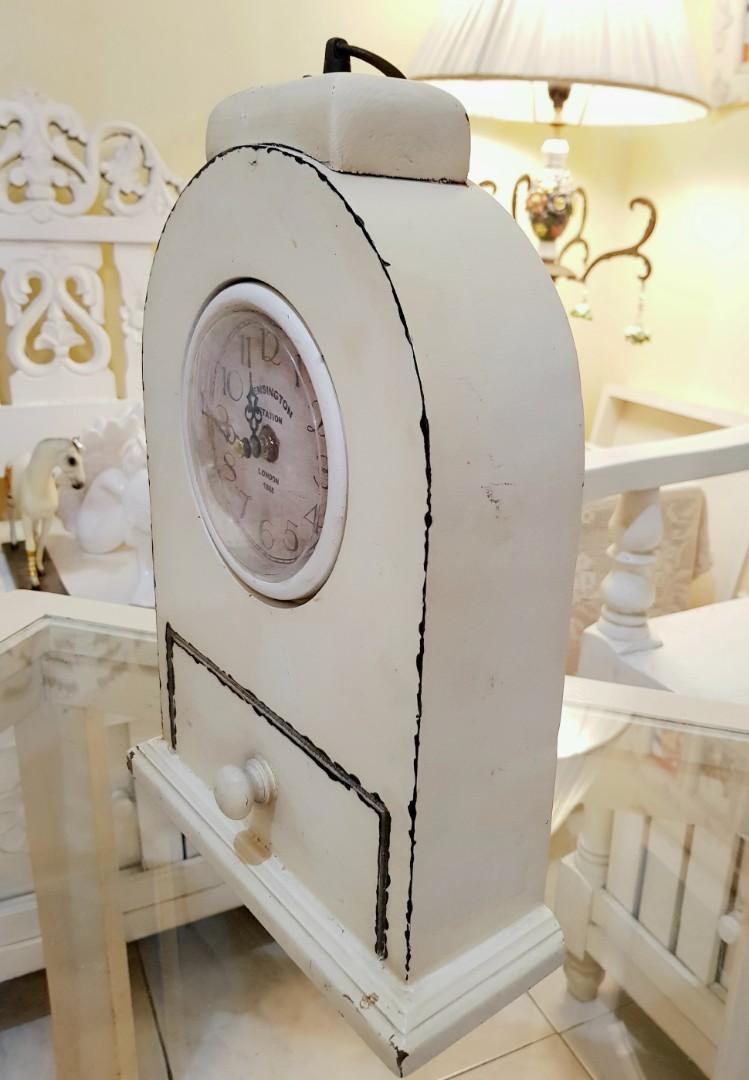 Decorative Shabby Chic Mantle Clock, Furniture &amp; Home Living, Home ...