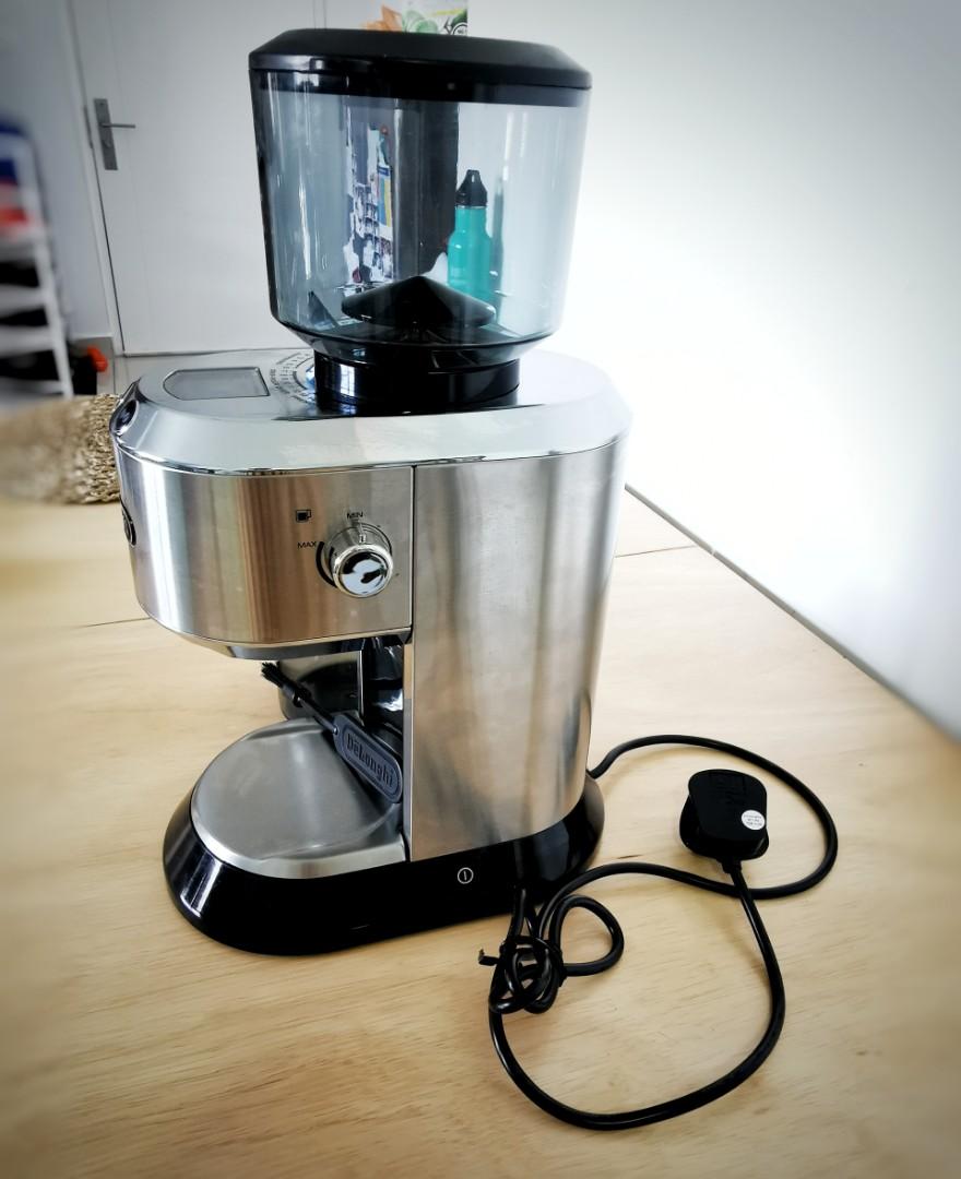 DeLonghi Dedica Stainless Steel Digital Conical Burr Grinder with