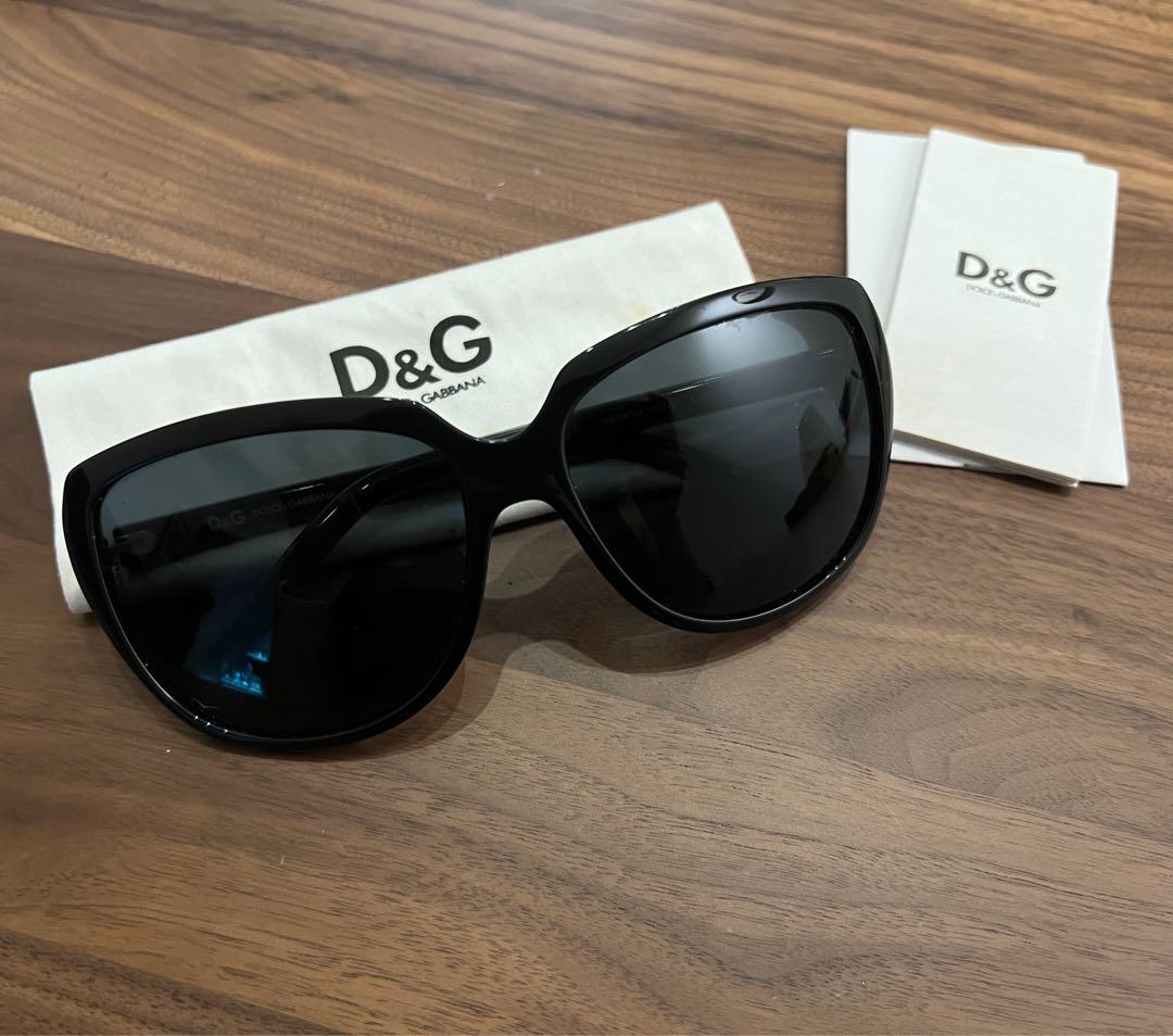 D G DD 8069 Oversized Black Shades Authentic