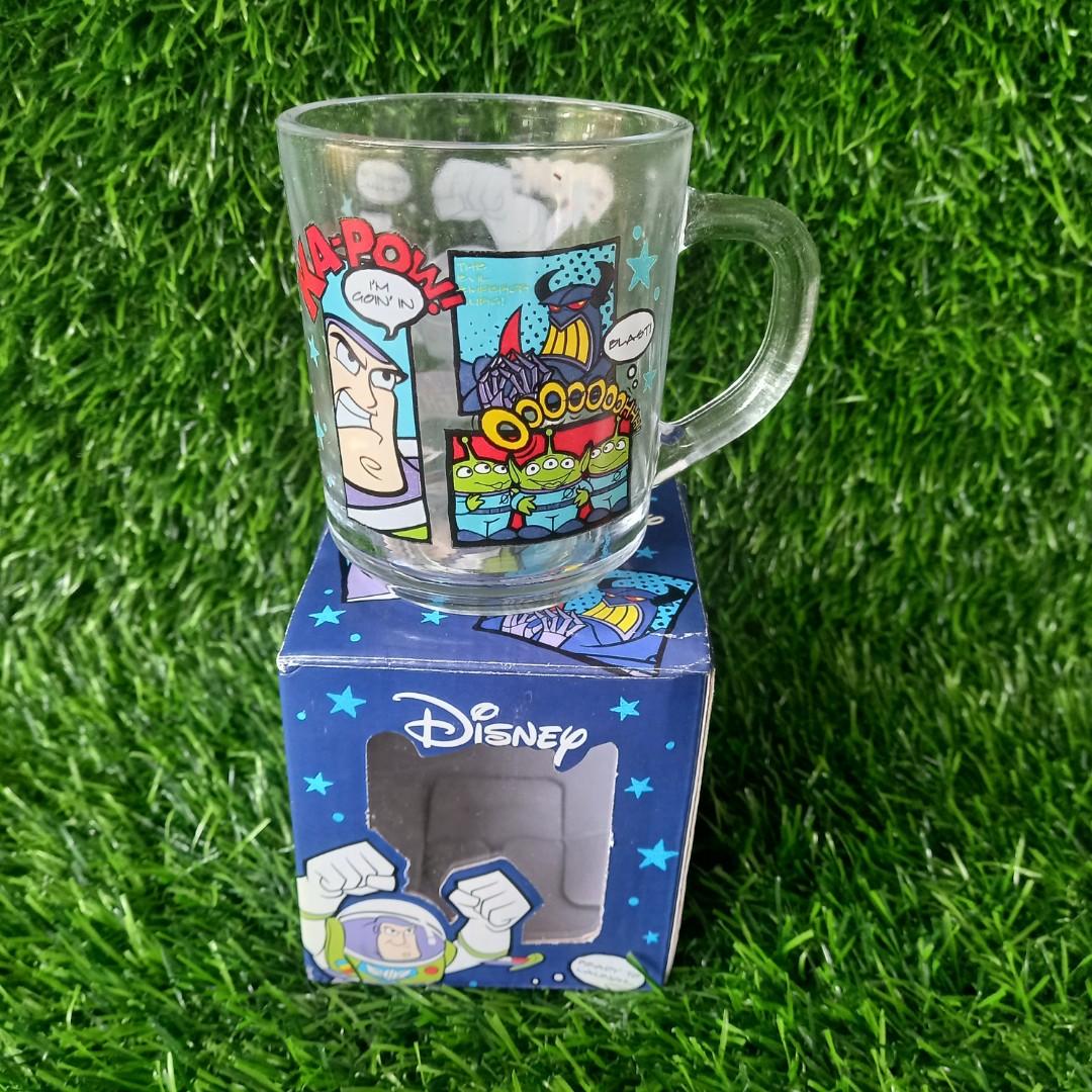 Disney Buzz Glass Mug (Category: Dinnerware & Cutlery) located in Paranaque City. Submitted by christinashoppe (Listing ID 1178661494, Image 1). Description: brandnew with box.