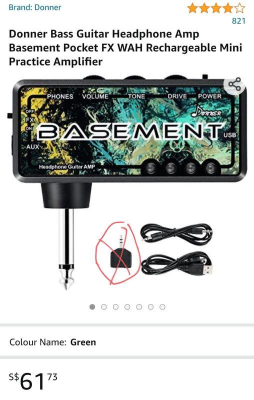 Donner guitar deals headphone amp