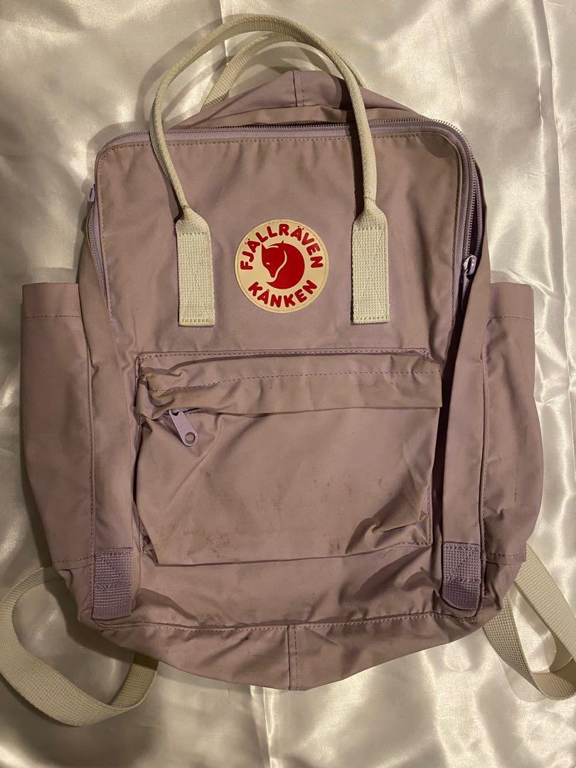 authentic fjallraven kanken pastal lavender backpack regular size